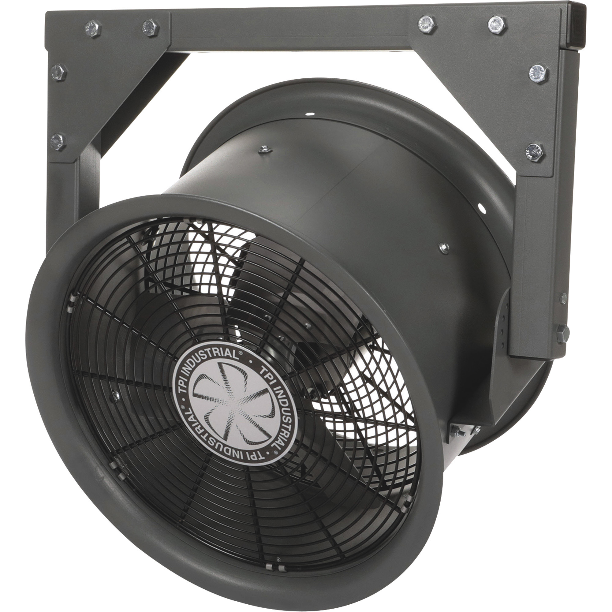 TPI High-Velocity Wall Mount Fan - 18in. Diameter, 3000 CFM, Epoxy Coated Steel, Model# HV18-480V